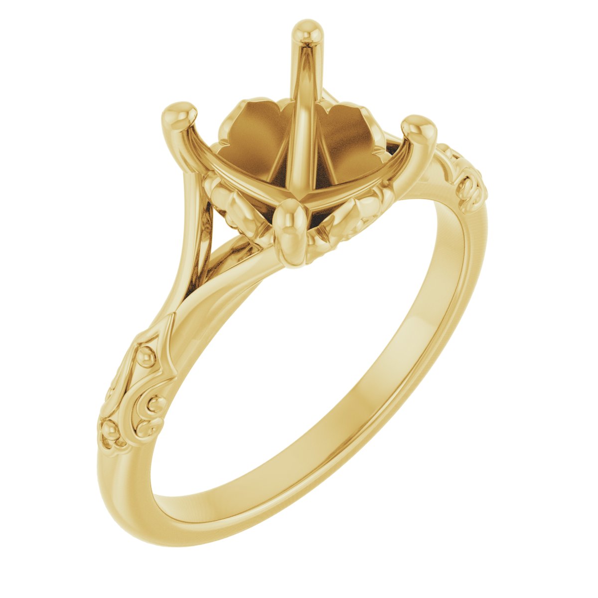 Solitaire Sculptural Engagement Ring