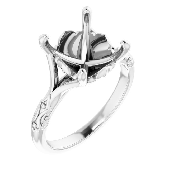 Solitaire Sculptural Engagement Ring
