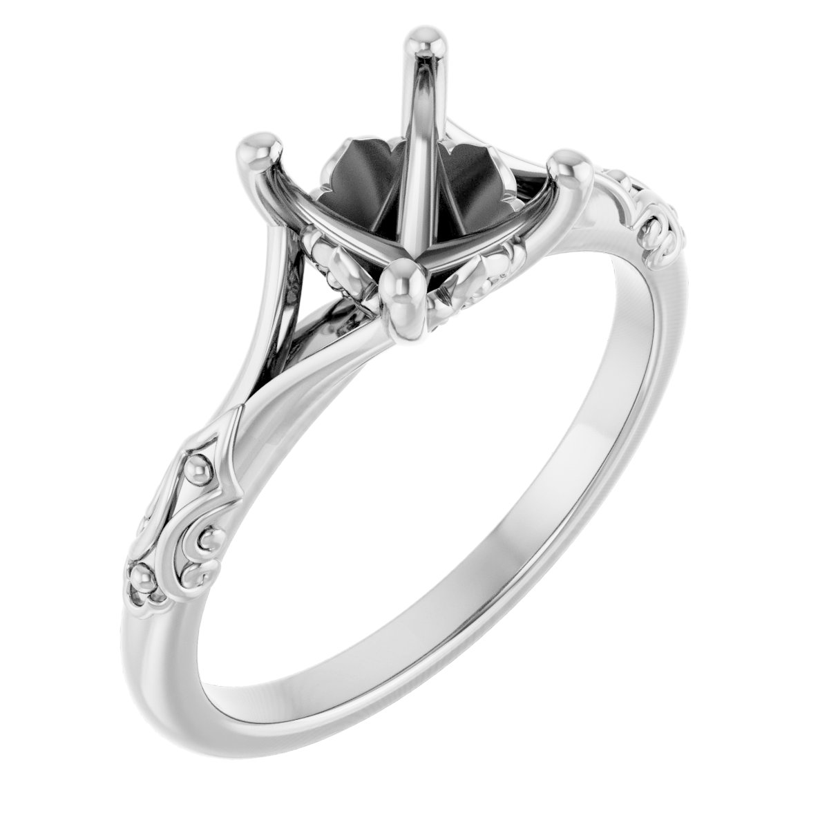 Solitaire Sculptural Engagement Ring