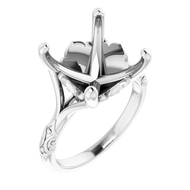 Solitaire Sculptural Engagement Ring