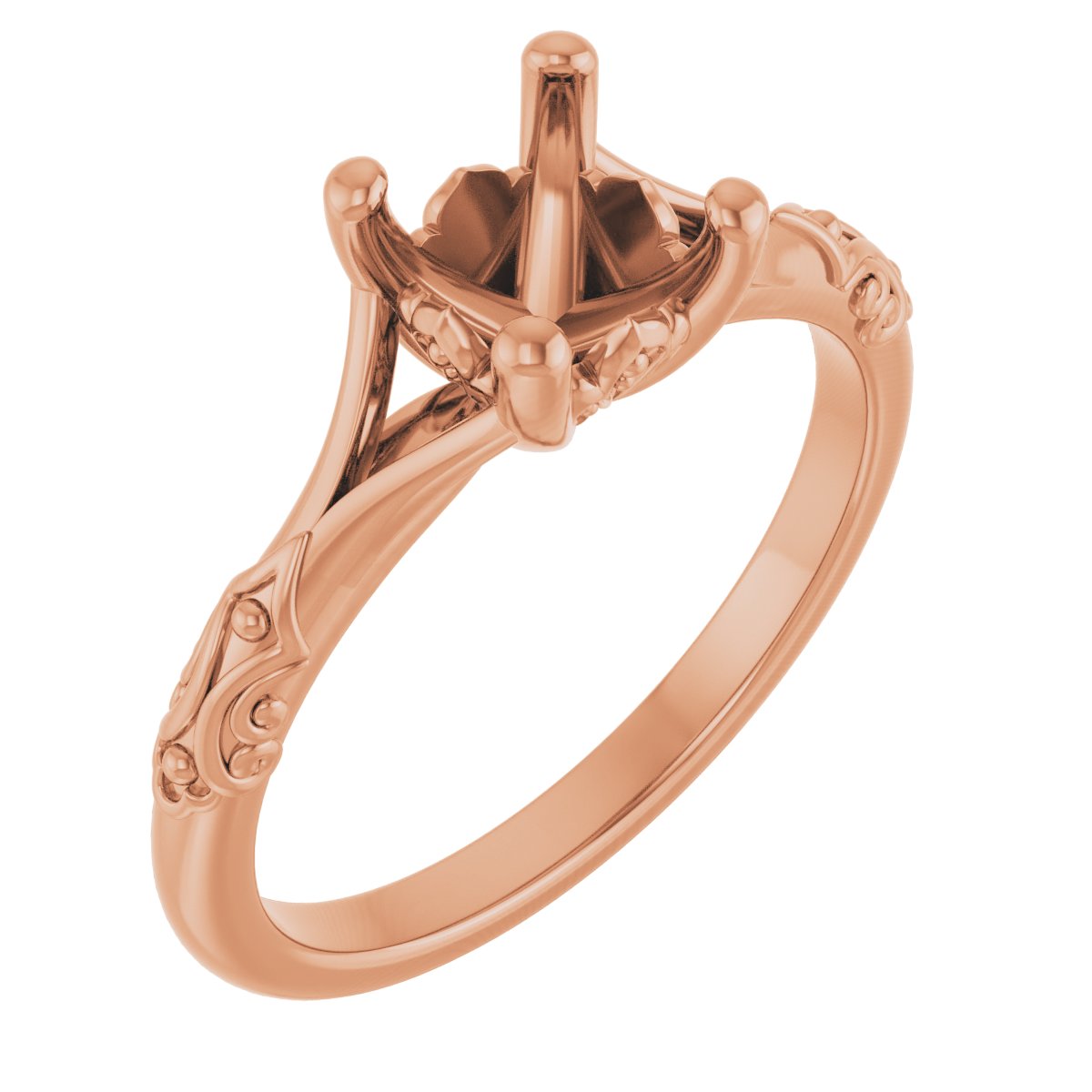 Solitaire Sculptural Engagement Ring