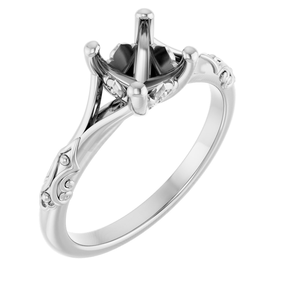 Solitaire Sculptural Engagement Ring