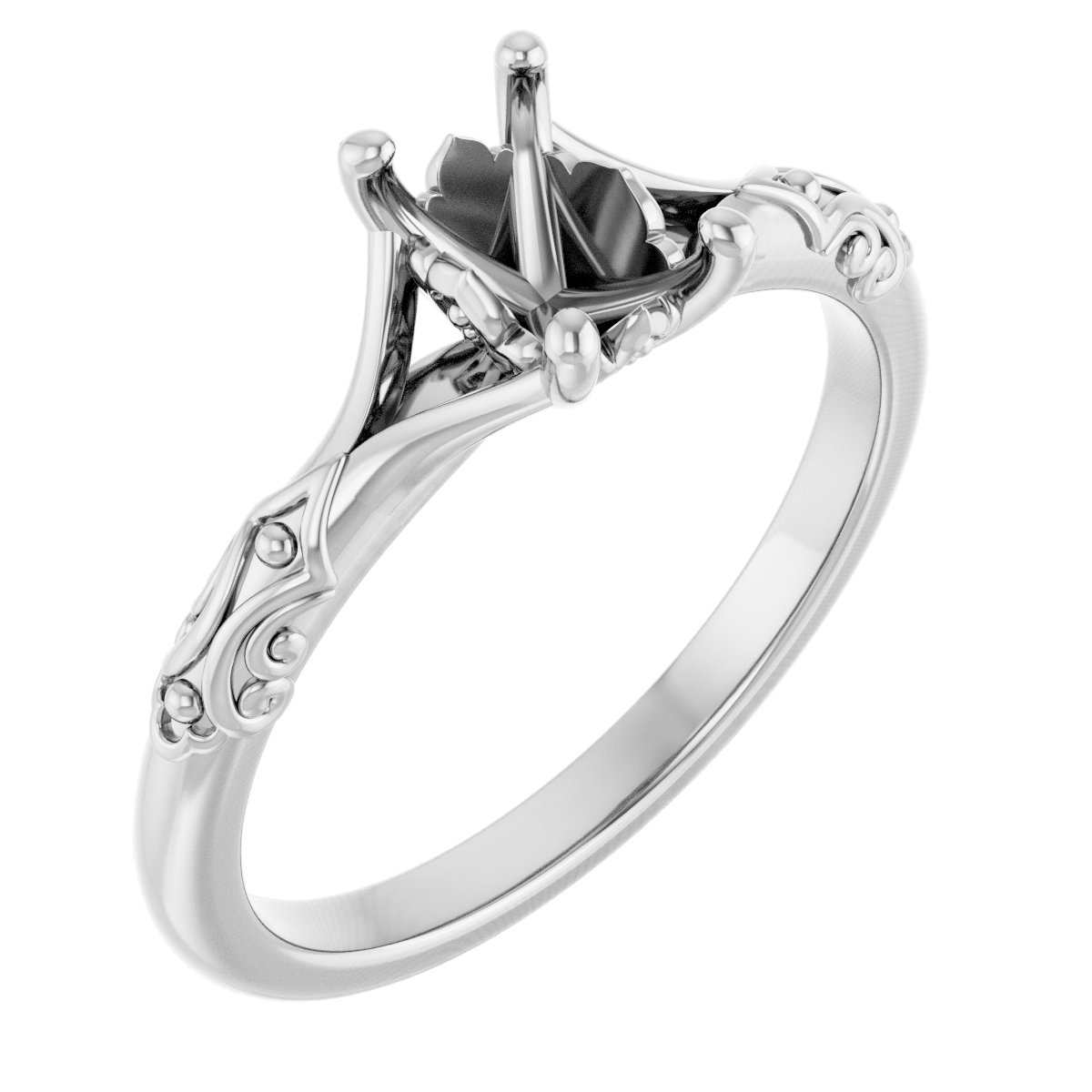 Solitaire Sculptural Engagement Ring