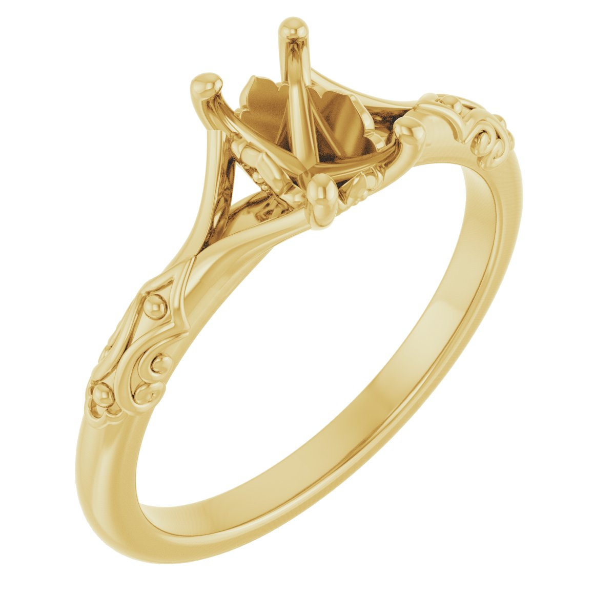 Solitaire Sculptural Engagement Ring