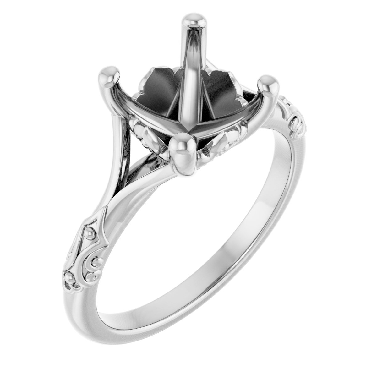 Solitaire Sculptural Engagement Ring