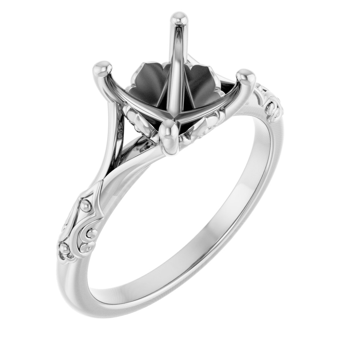 Solitaire Sculptural Engagement Ring