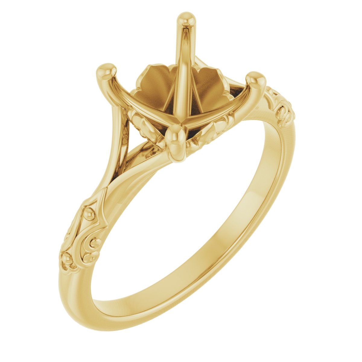Solitaire Sculptural Engagement Ring