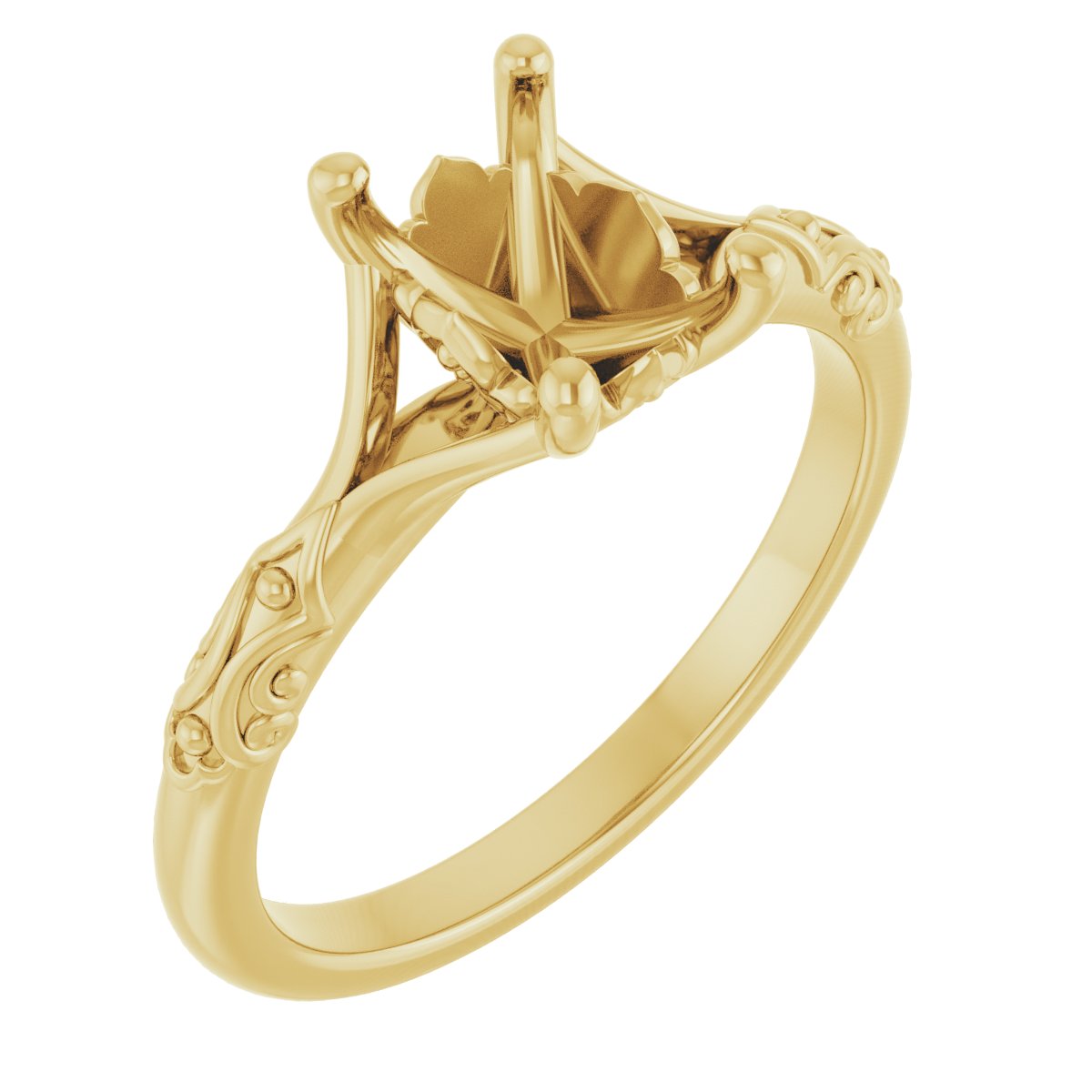 Solitaire Sculptural Engagement Ring