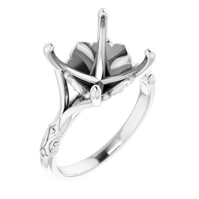 Solitaire Sculptural Engagement Ring