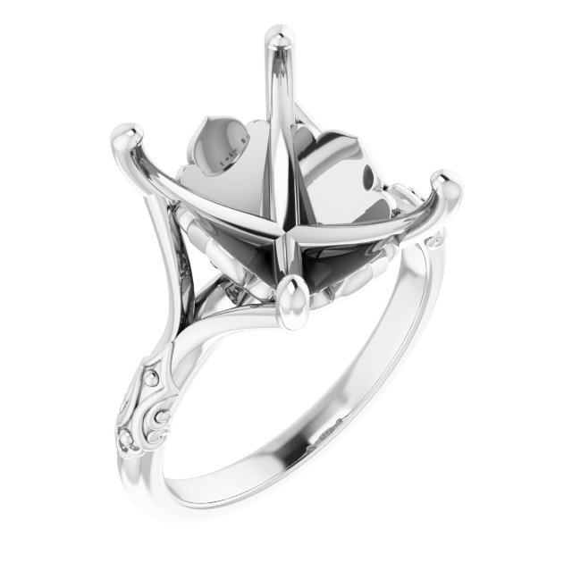 Solitaire Sculptural Engagement Ring