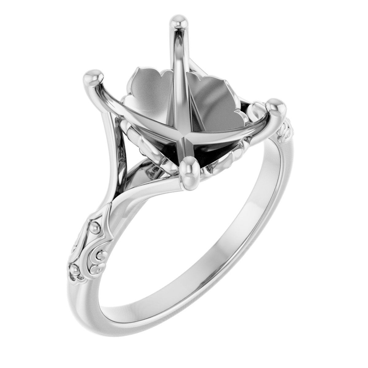 Solitaire Sculptural Engagement Ring