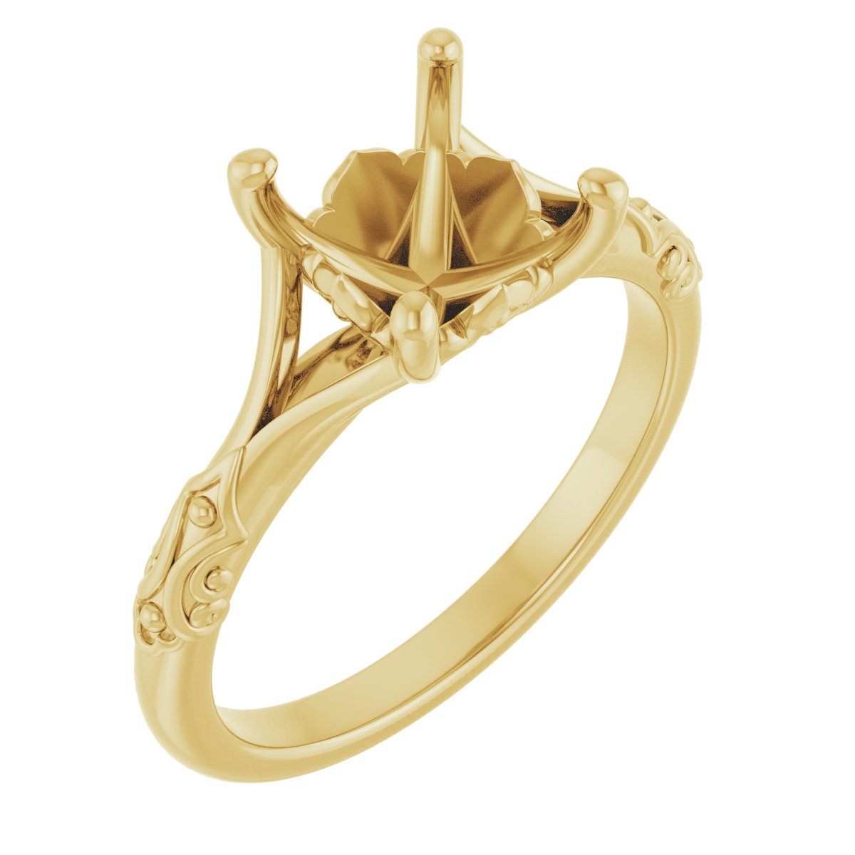Solitaire Sculptural Engagement Ring