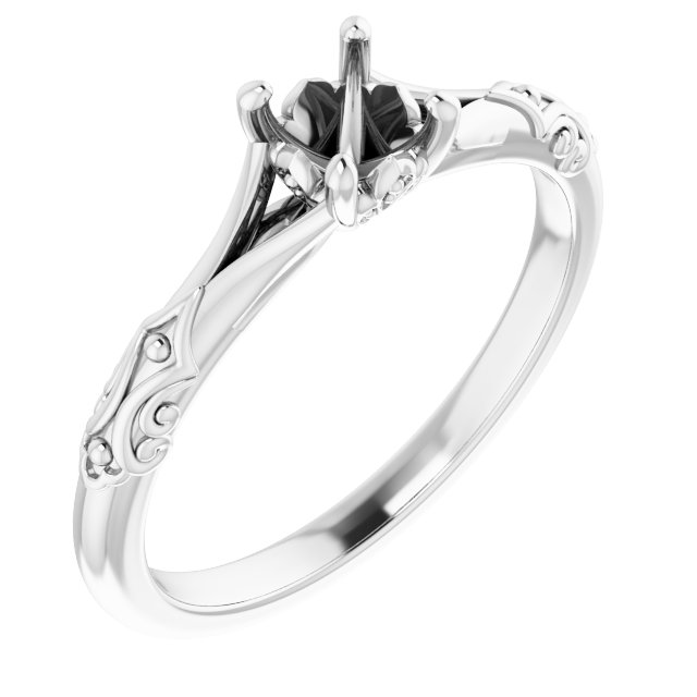 Solitaire Sculptural Engagement Ring