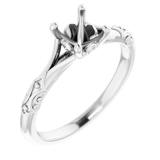Solitaire Sculptural Engagement Ring