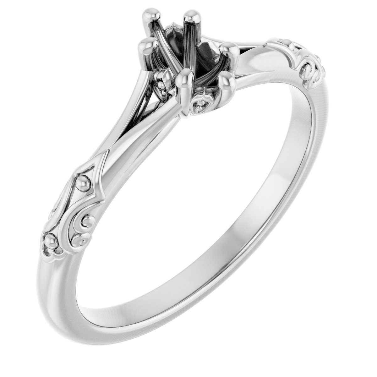 Solitaire Sculptural Engagement Ring