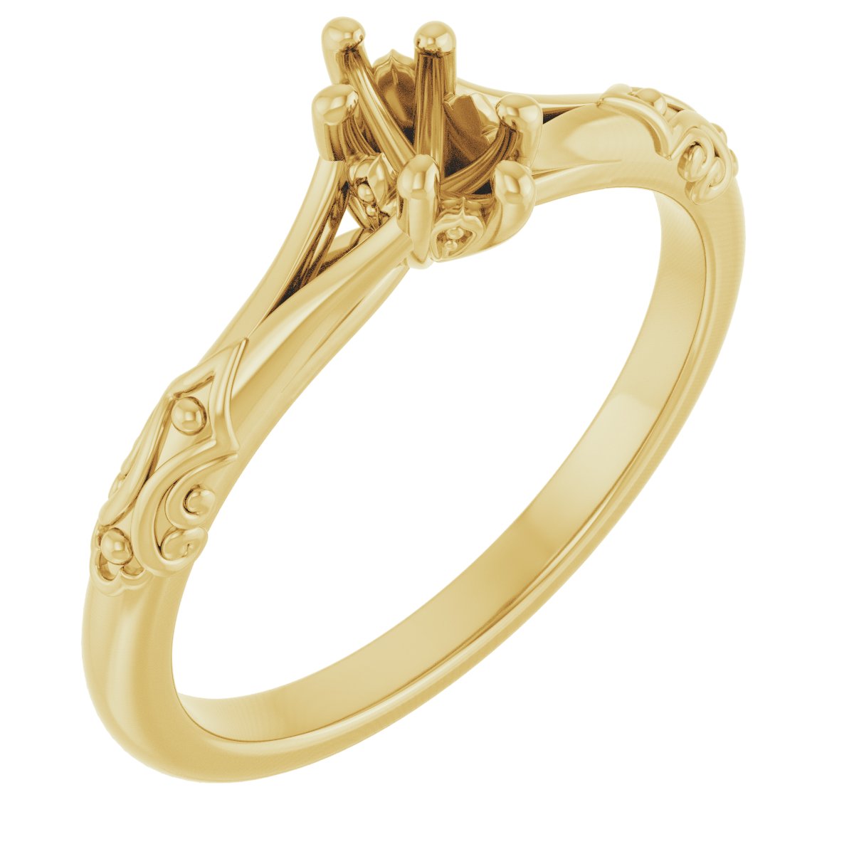 Solitaire Sculptural Engagement Ring