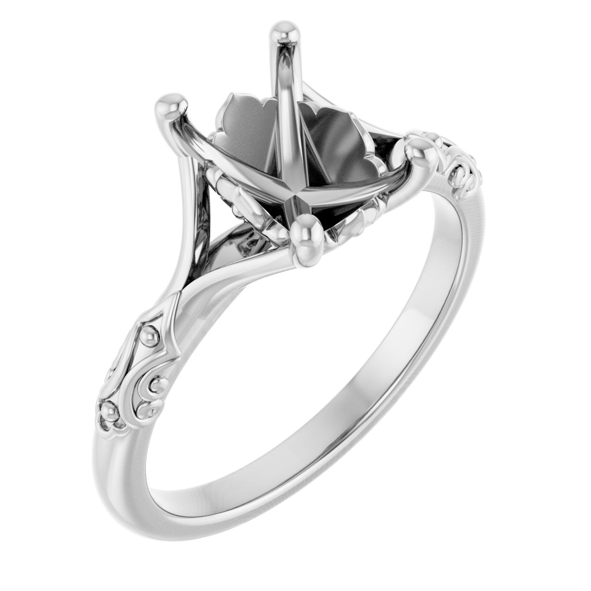 Solitaire Sculptural Engagement Ring