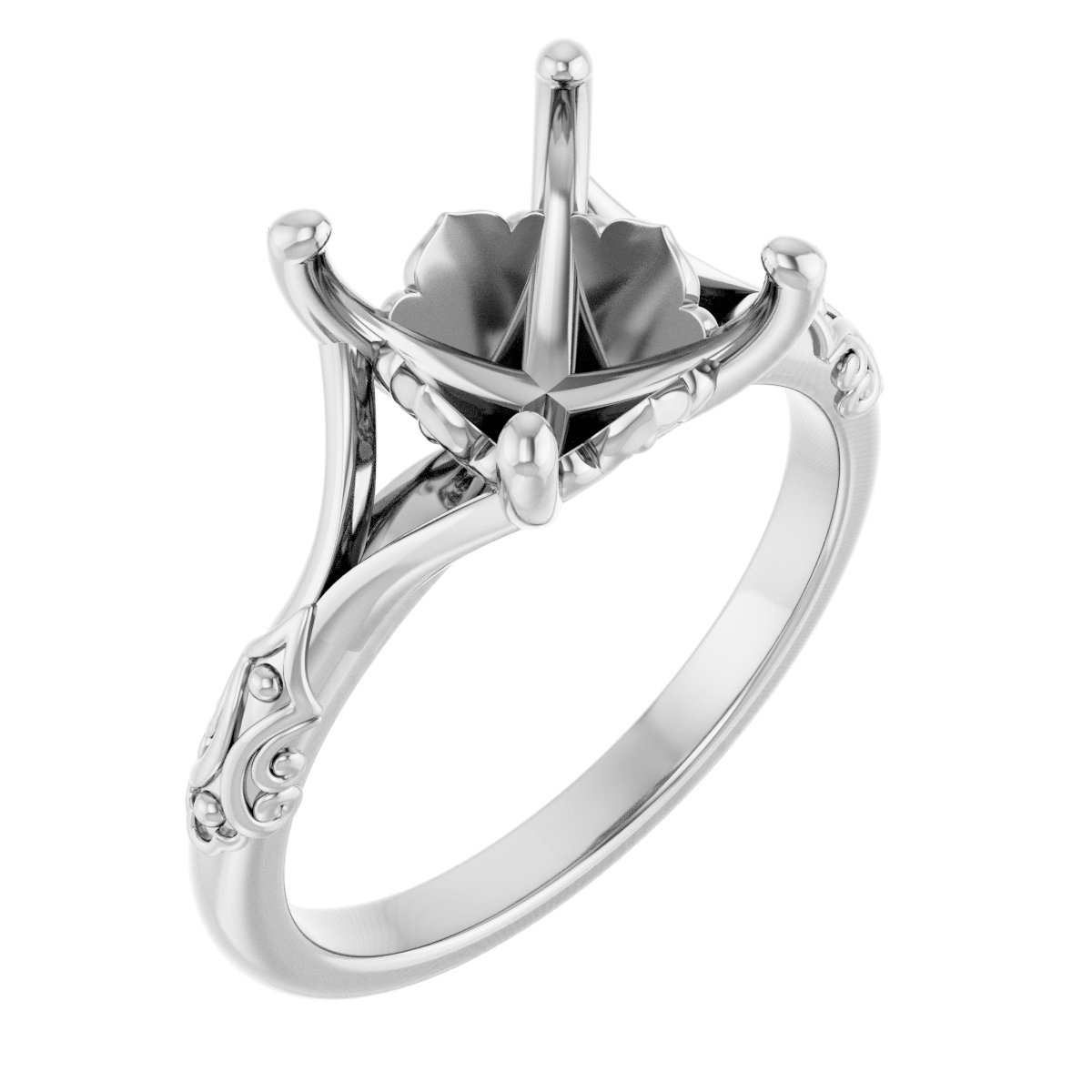 Solitaire Sculptural Engagement Ring
