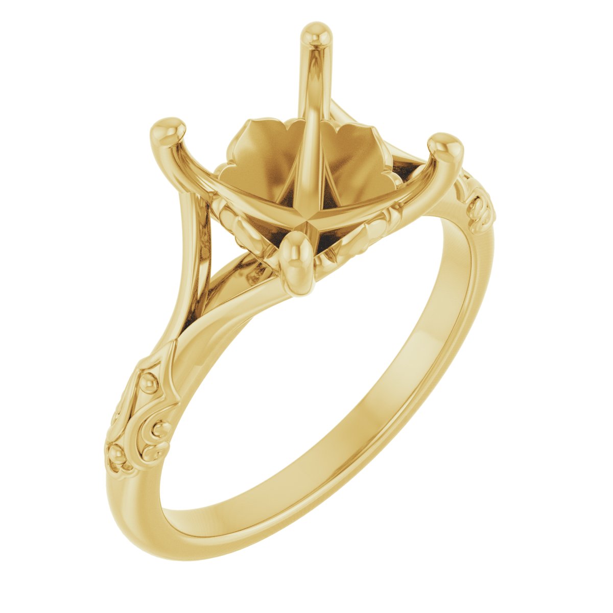 Solitaire Sculptural Engagement Ring