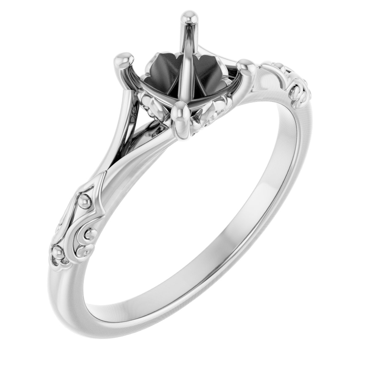 Solitaire Sculptural Engagement Ring