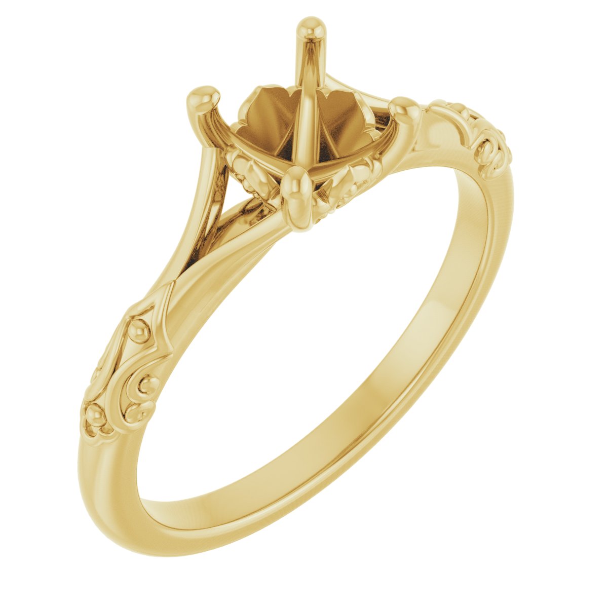 Solitaire Sculptural Engagement Ring