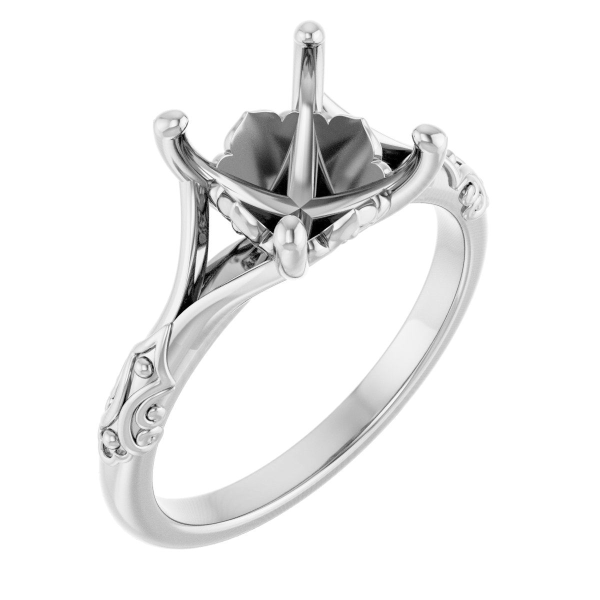 Solitaire Sculptural Engagement Ring
