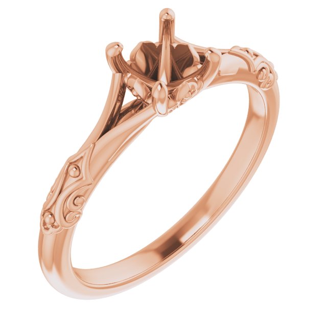 Solitaire Sculptural Engagement Ring