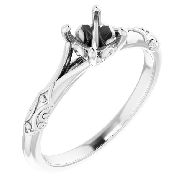 Solitaire Sculptural Engagement Ring