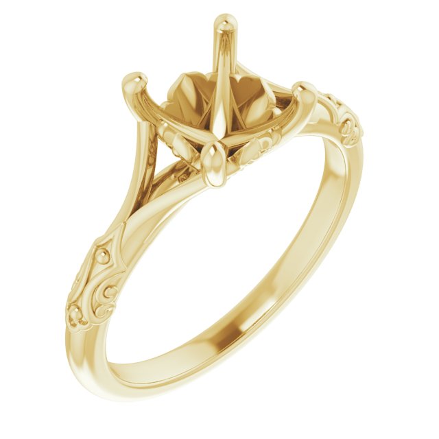 Solitaire Sculptural Engagement Ring