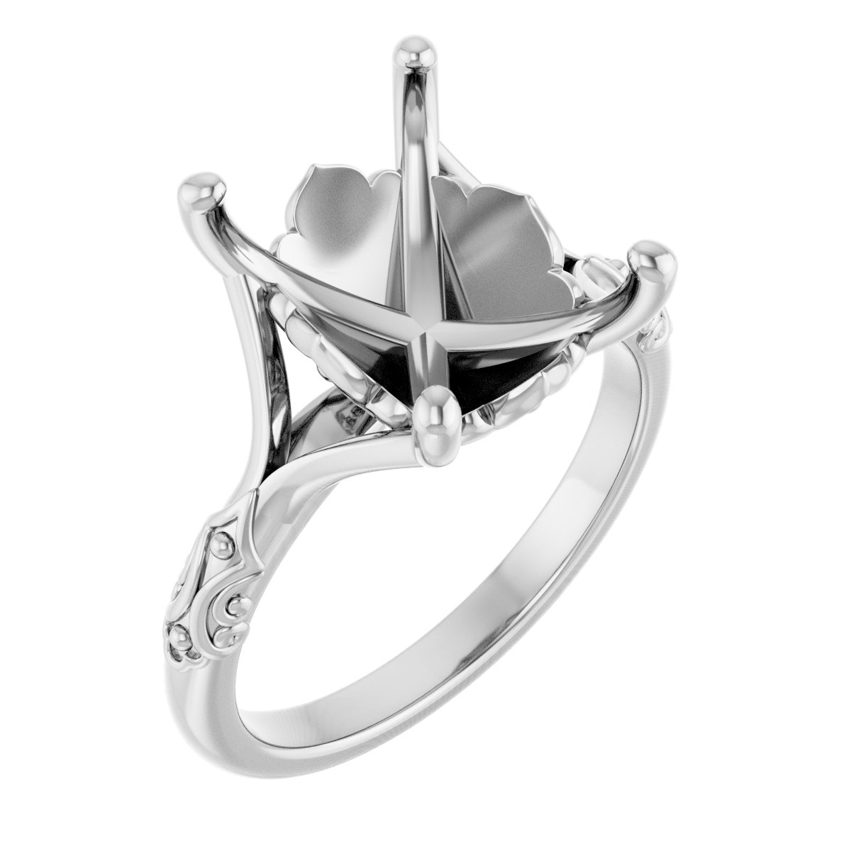 Solitaire Sculptural Engagement Ring
