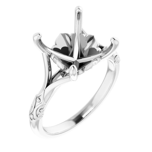 Solitaire Sculptural Engagement Ring