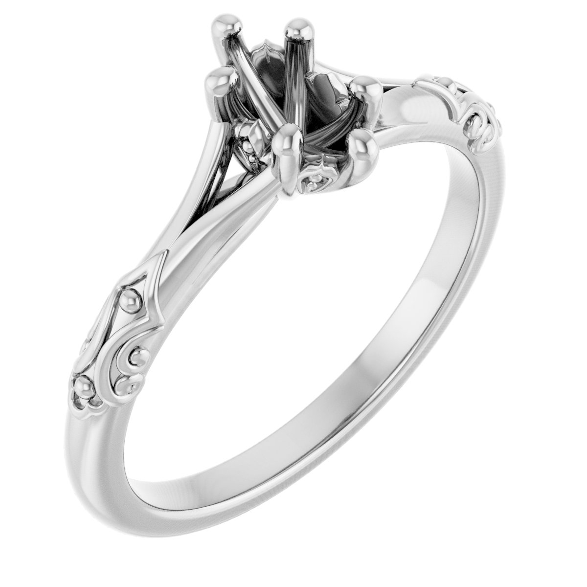 Solitaire Sculptural Engagement Ring