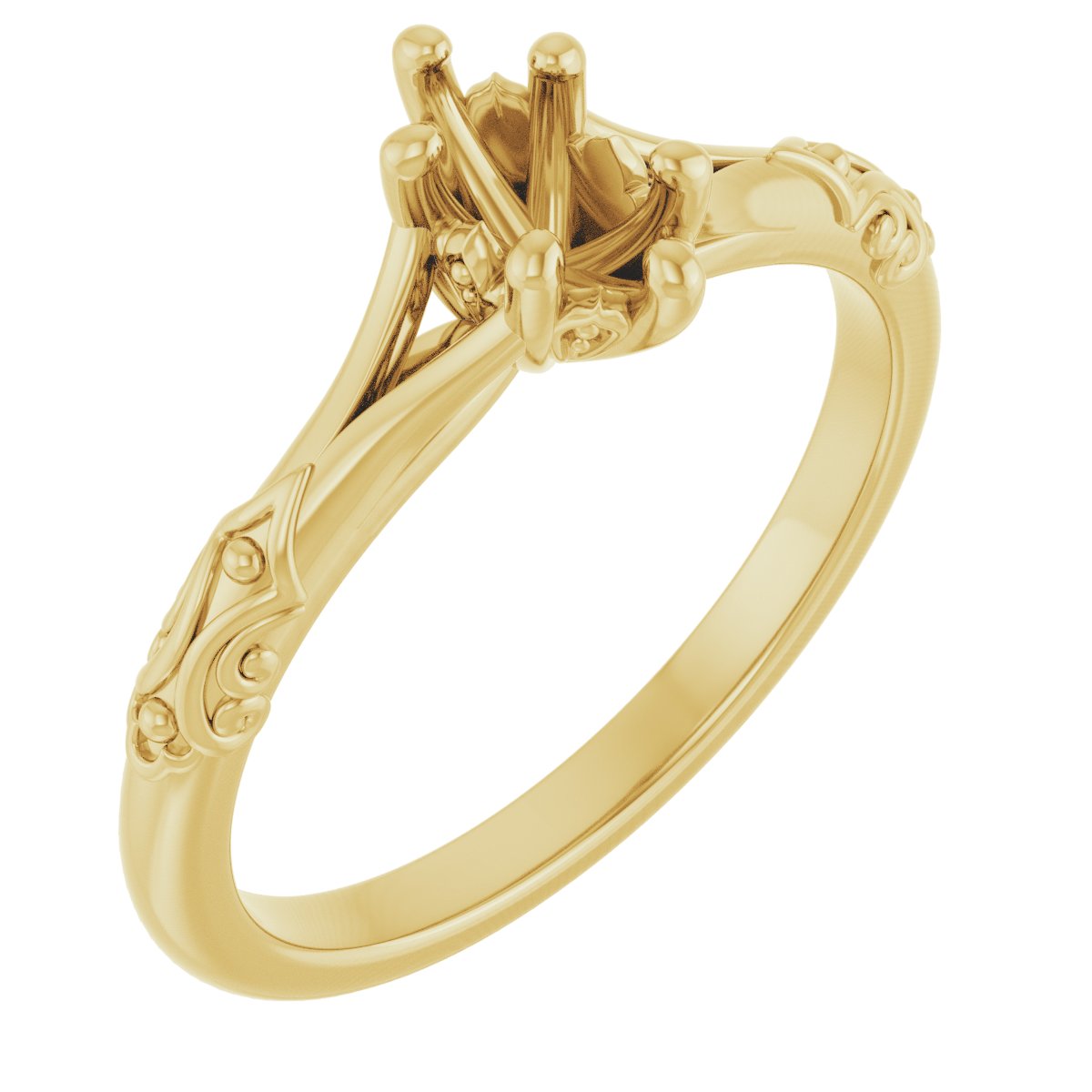 Solitaire Sculptural Engagement Ring
