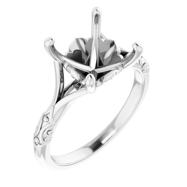Solitaire Sculptural Engagement Ring