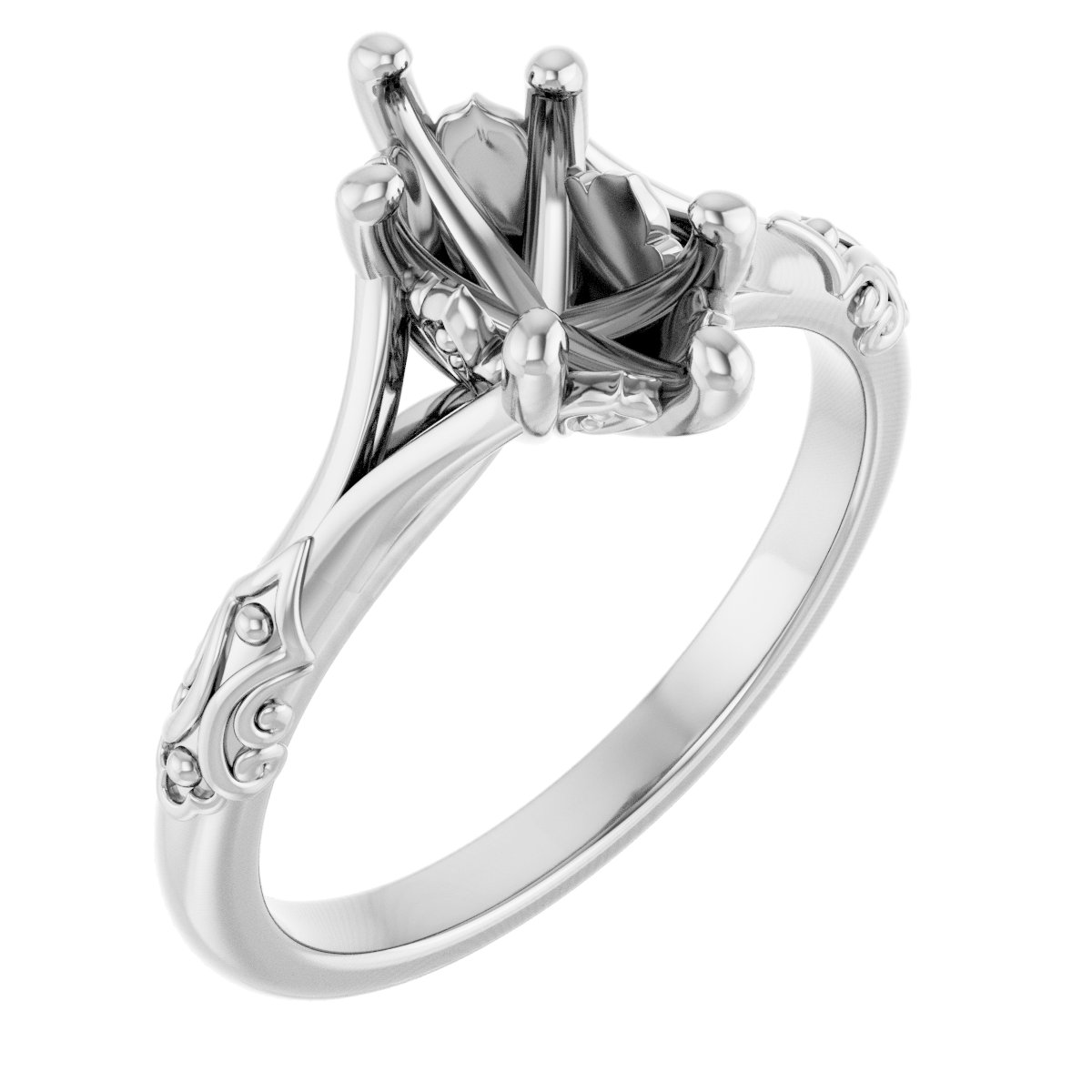 Solitaire Sculptural Engagement Ring