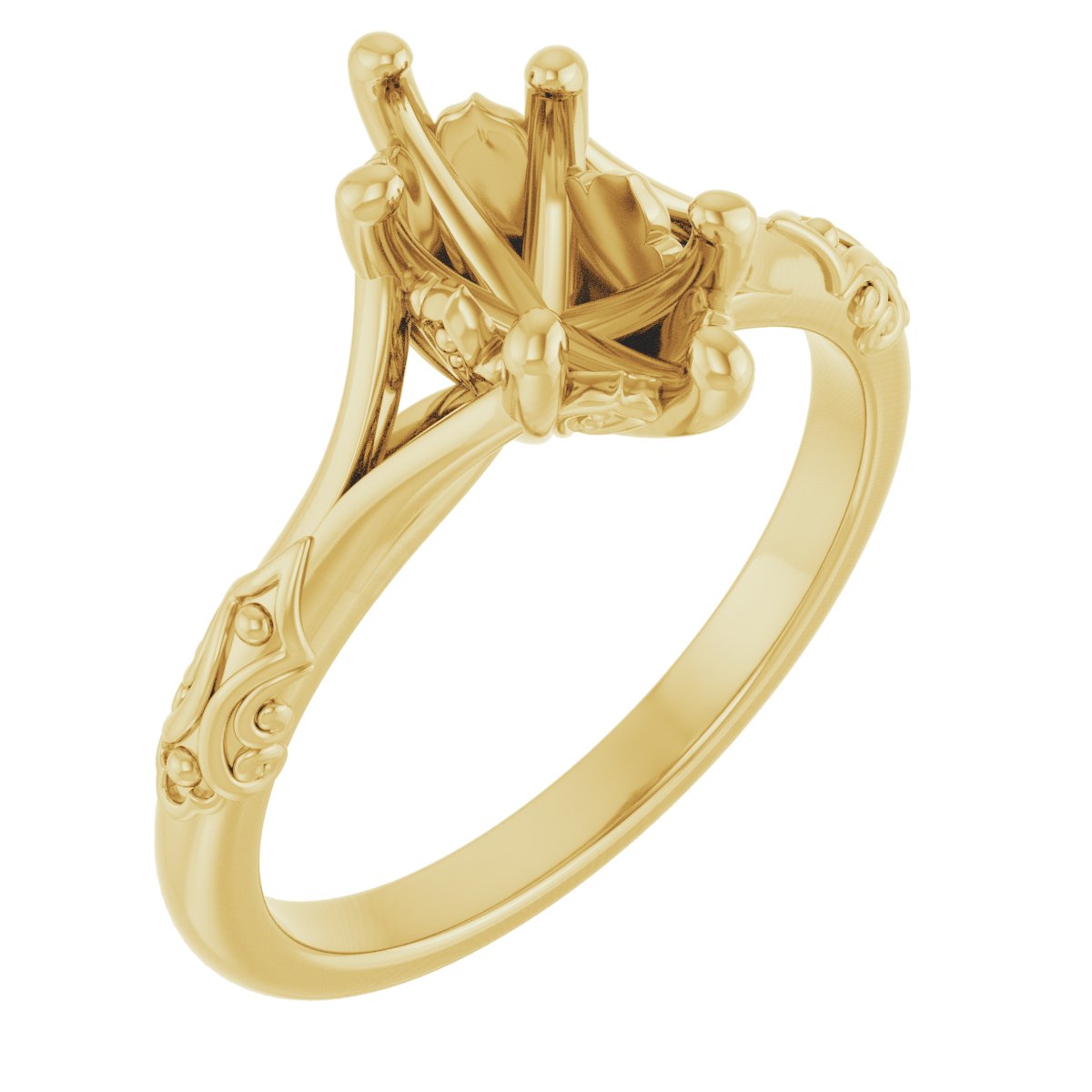 Solitaire Sculptural Engagement Ring