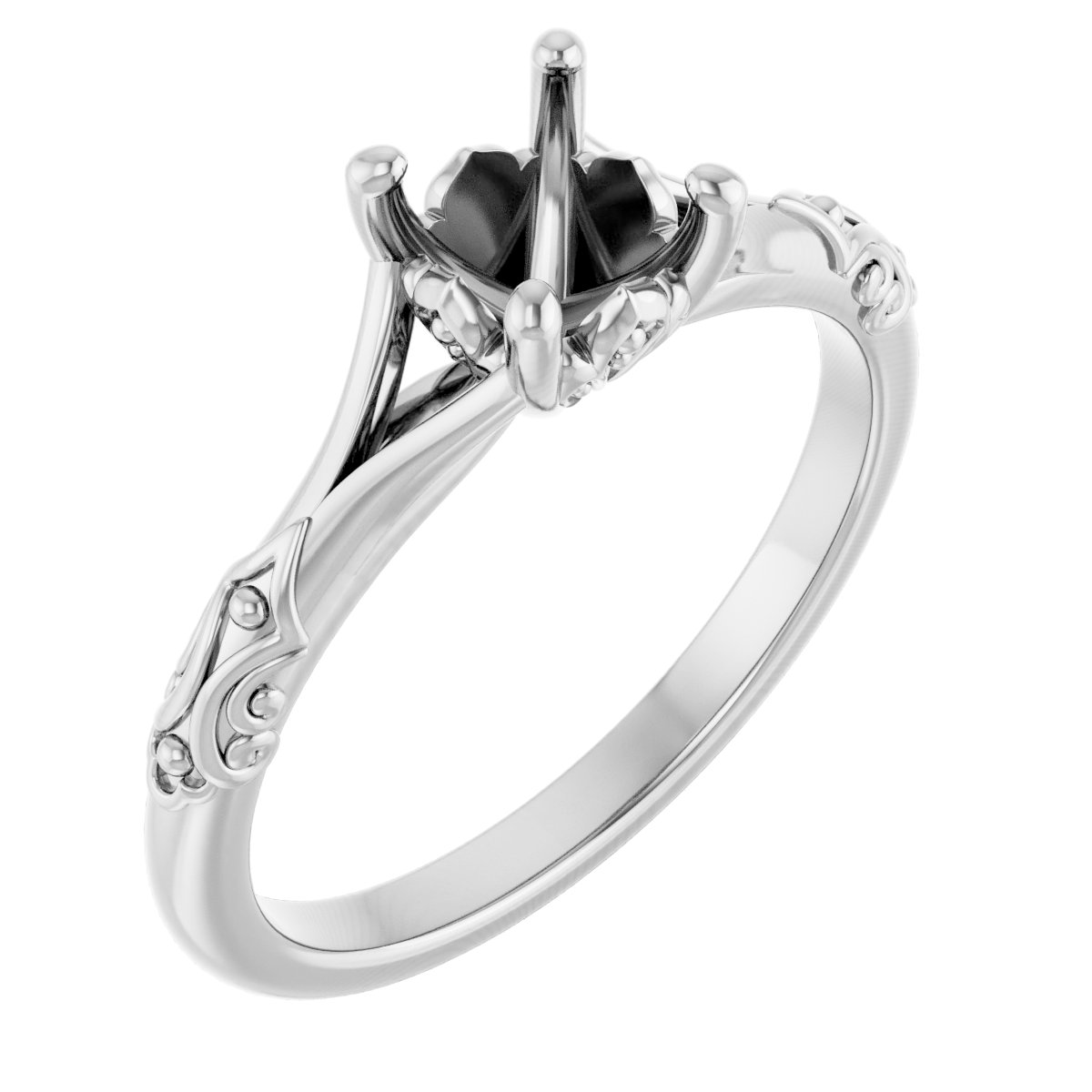 Solitaire Sculptural Engagement Ring