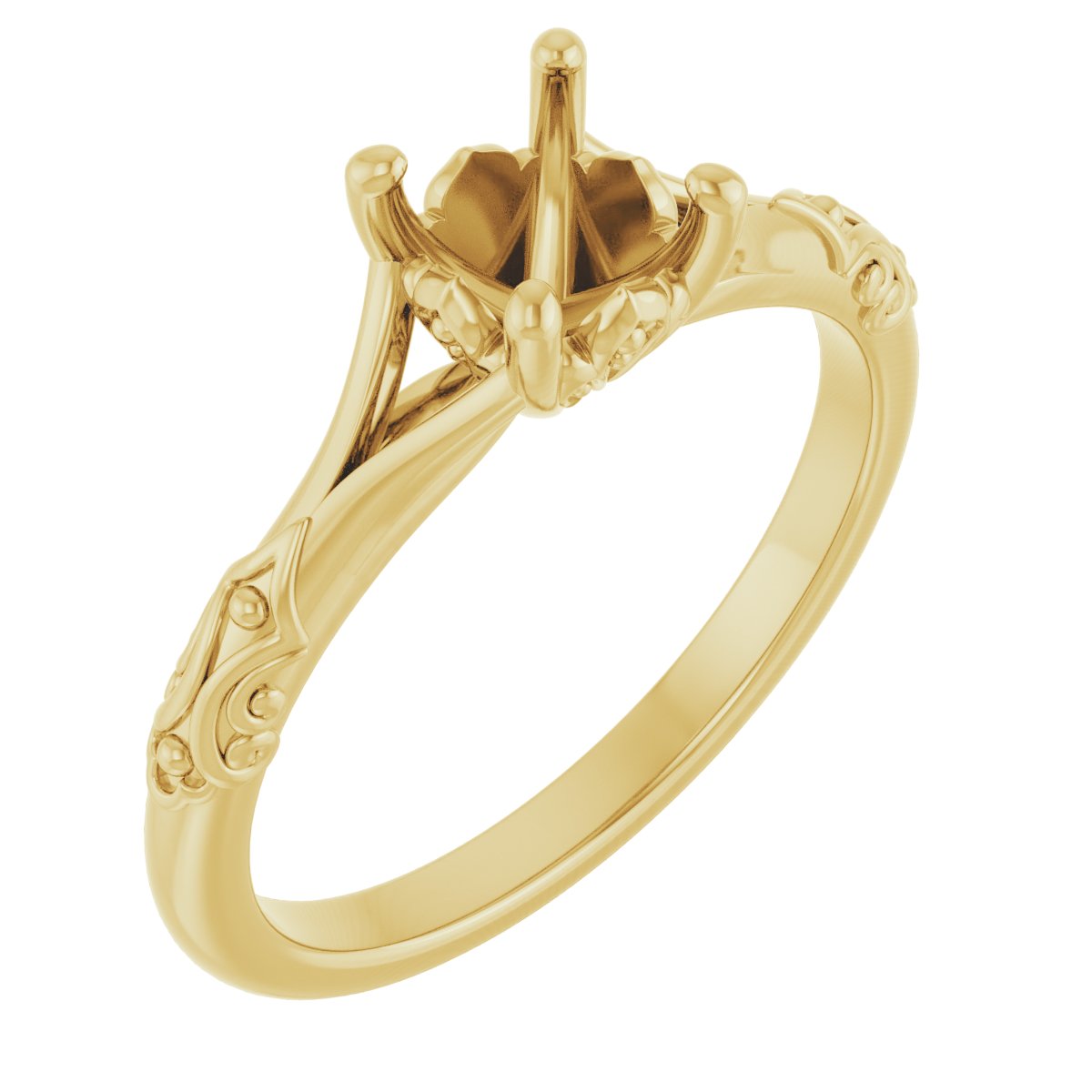 Solitaire Sculptural Engagement Ring