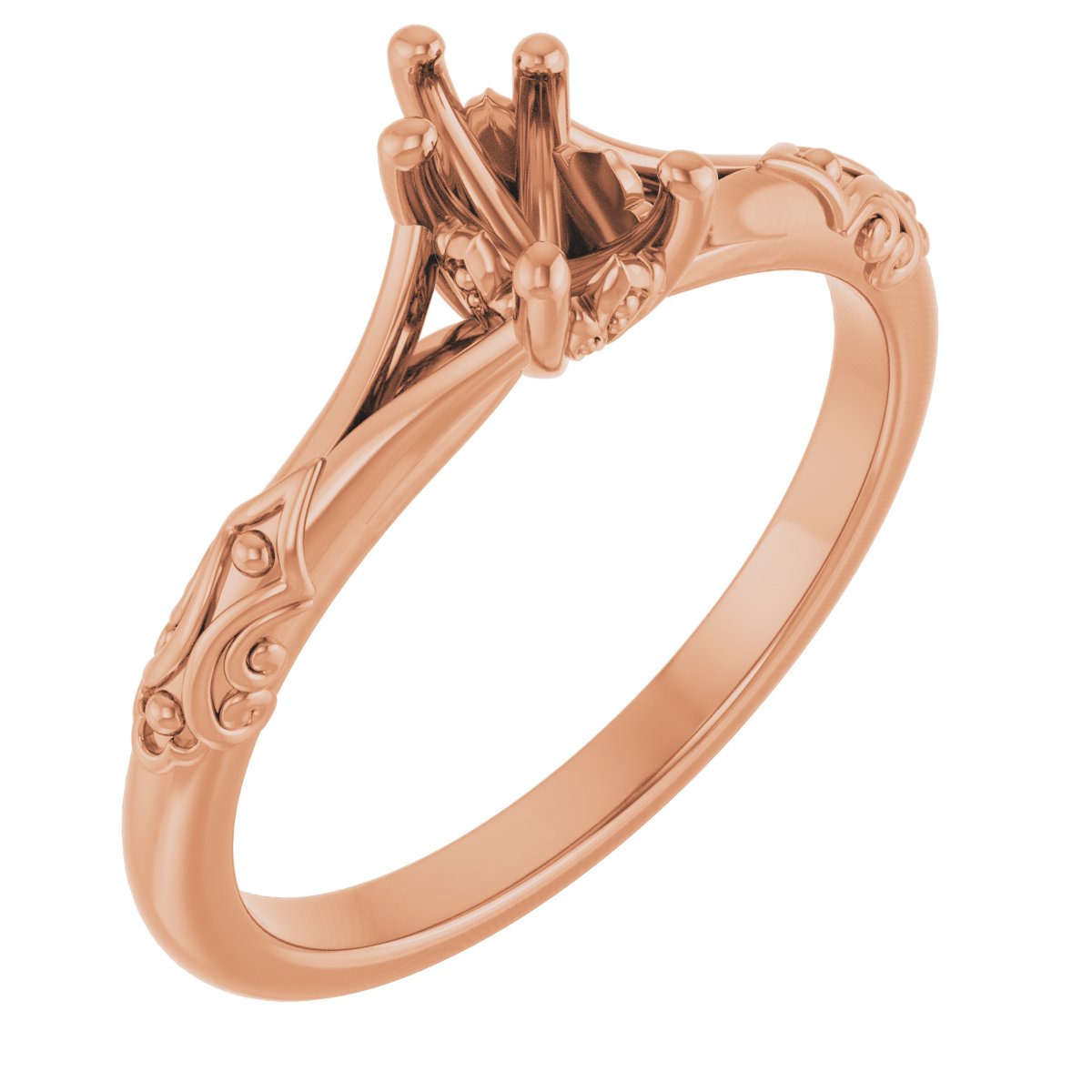 Solitaire Sculptural Engagement Ring