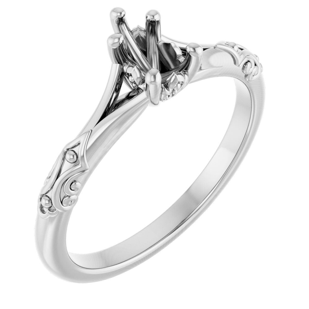 Solitaire Sculptural Engagement Ring