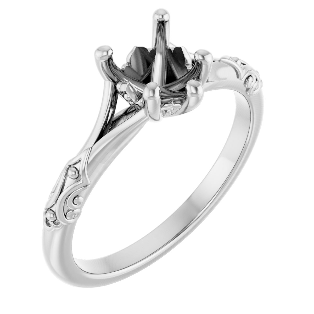 Solitaire Sculptural Engagement Ring