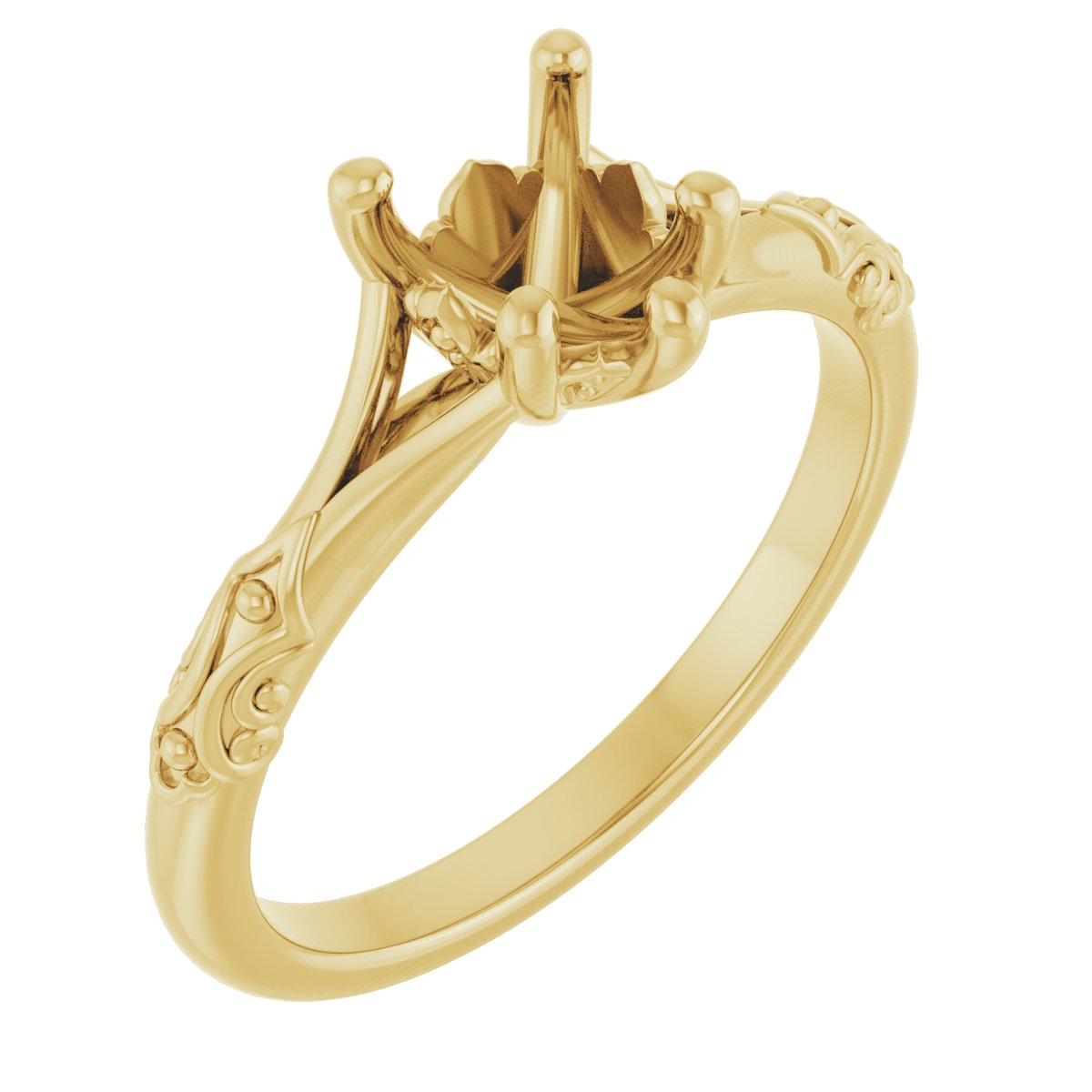 Solitaire Sculptural Engagement Ring