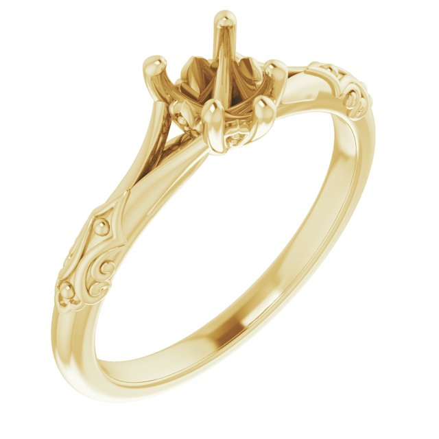 Solitaire Sculptural Engagement Ring