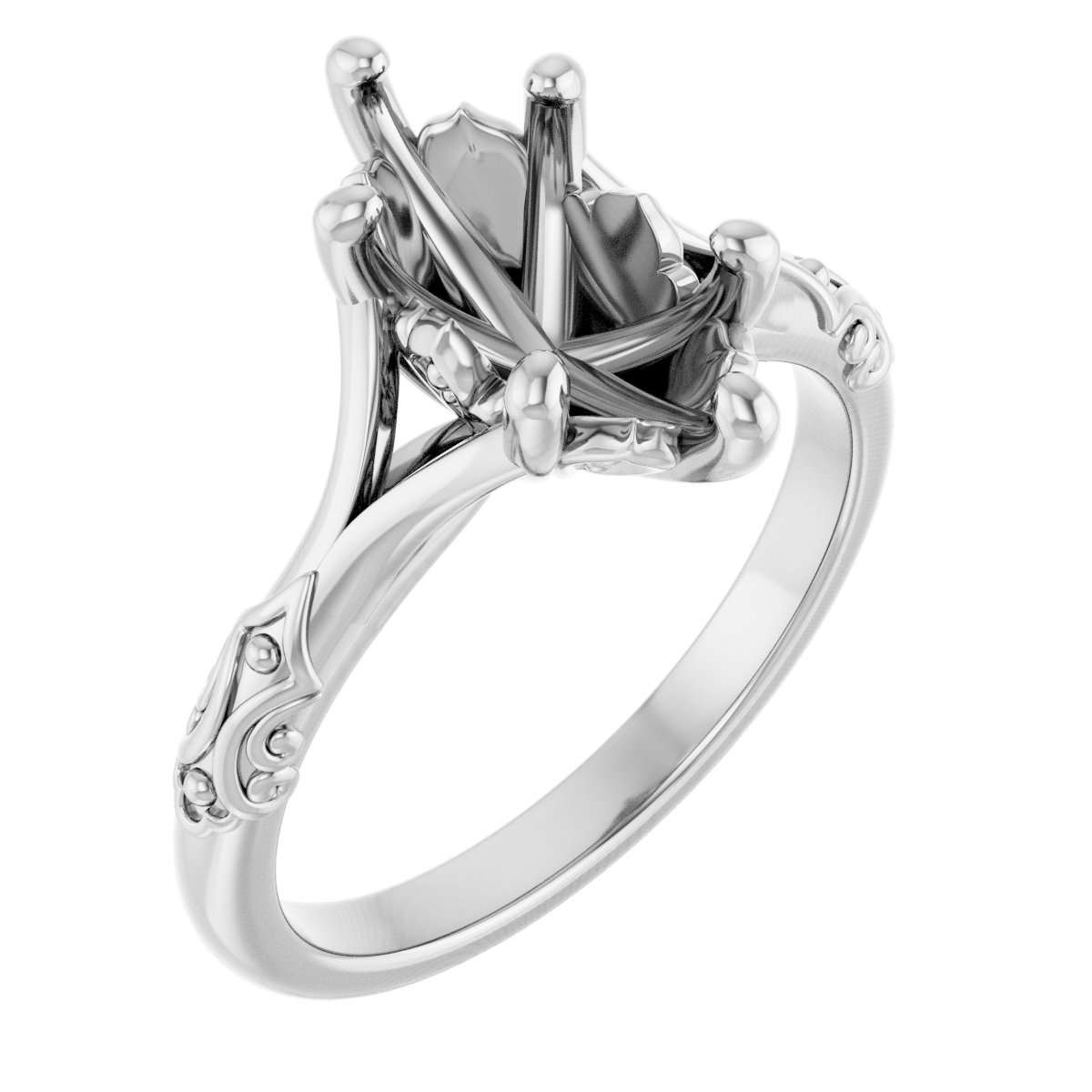Solitaire Sculptural Engagement Ring