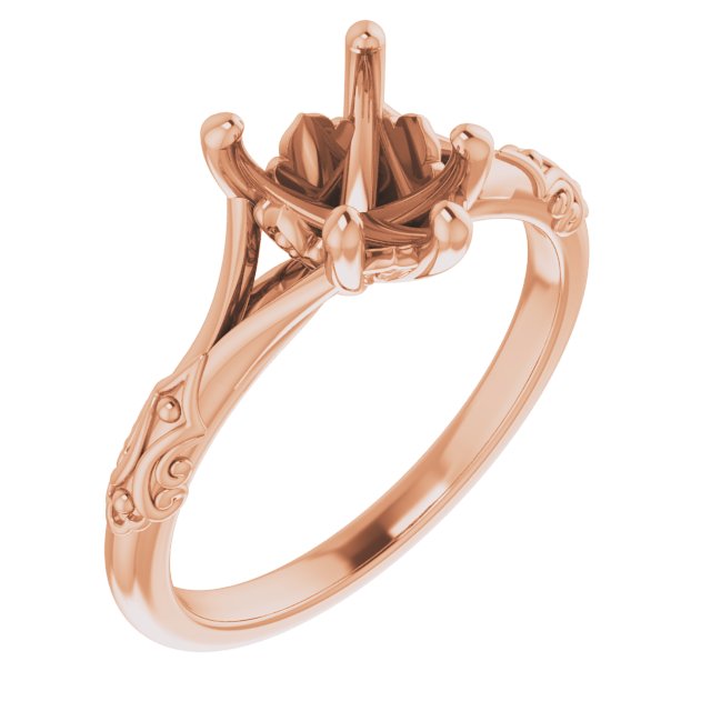 Solitaire Sculptural Engagement Ring