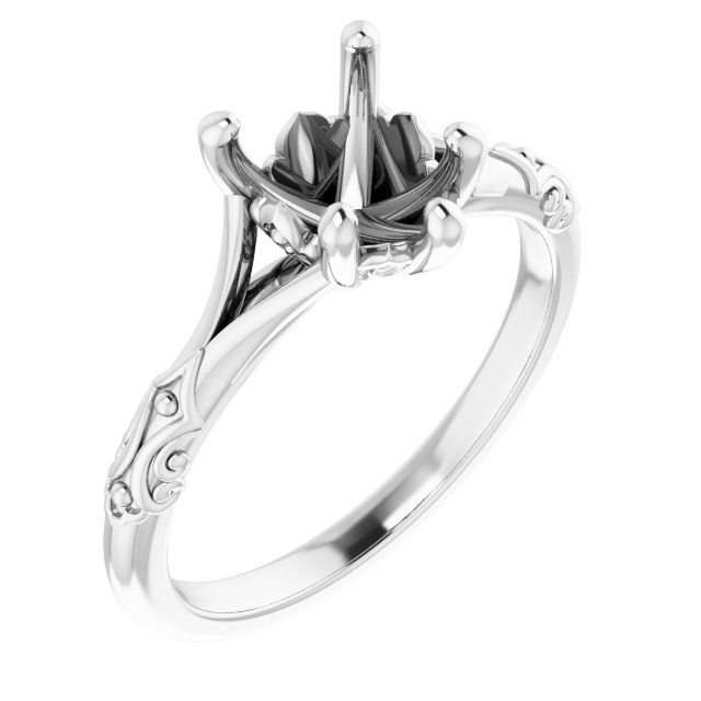 Solitaire Sculptural Engagement Ring
