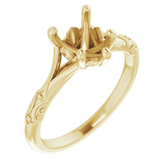 Solitaire Sculptural Engagement Ring