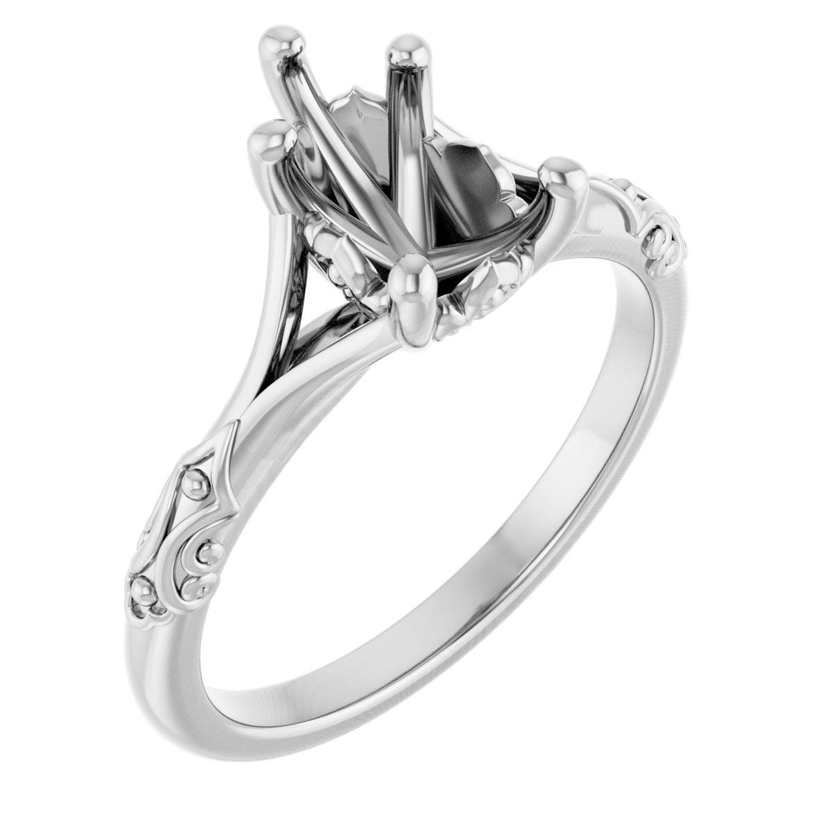 Solitaire Sculptural Engagement Ring