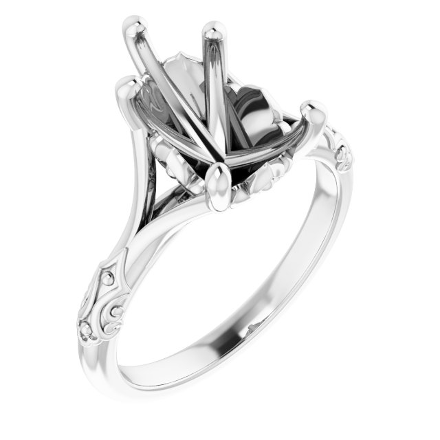 Solitaire Sculptural Engagement Ring