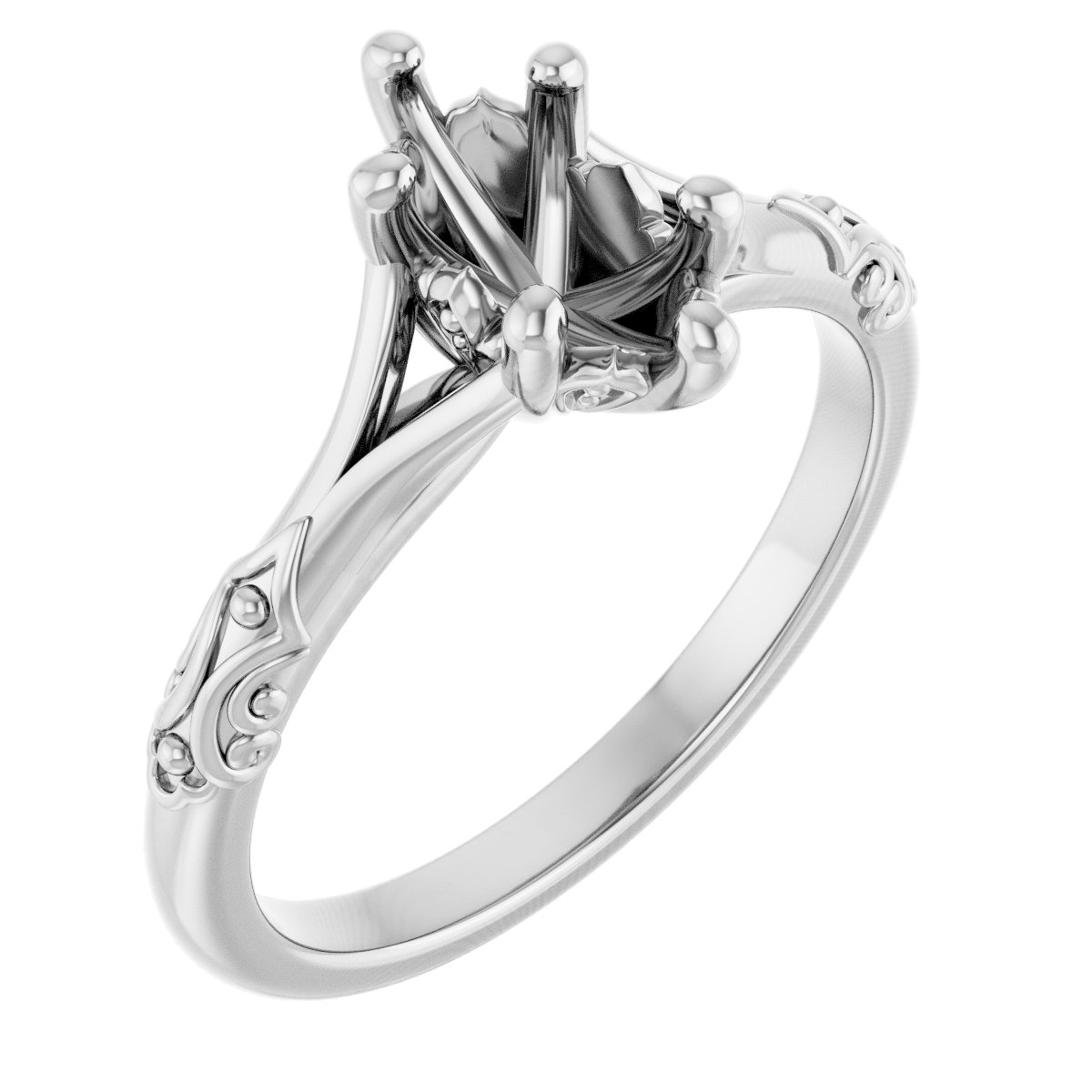 Solitaire Sculptural Engagement Ring